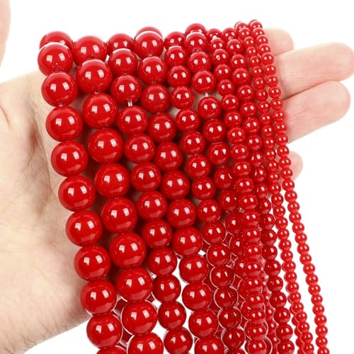 Natural Stone Beads Blue Aquamarine Agate Tiger Eye Quartz Jades Loose Beads For Jewelry Making 4/6/8/10/12mm DIY Bracelets-Red Coral Jade-6mm about 60pcs Natural Stone Beads Blue Aquamarine Agate Tiger Eye Quartz Jades Loose Beads For Jewelry Making 4/6/8/10/12mm DIY Bracelets-Red Coral Jade-6mm about 60pcs von VIEPGJ