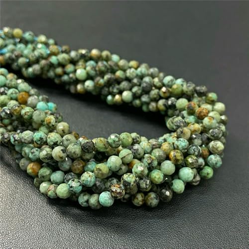 Natural Stone Faceted Crytsal Beads 2 3 4.0mm Round Quartz lapis lazuli Tiger Eye Loose Beads for Jewelry Making DIY Bracelet-African Turquoise-4.0mm about 80pcs Natural Stone Faceted Crytsal Beads 2 3 4.0mm Round Quartz lapis lazuli Tiger Eye Loose Beads for Jewelry Making DIY Bracelet-African Turquoise-4.0mm about 80pcs von VIEPGJ