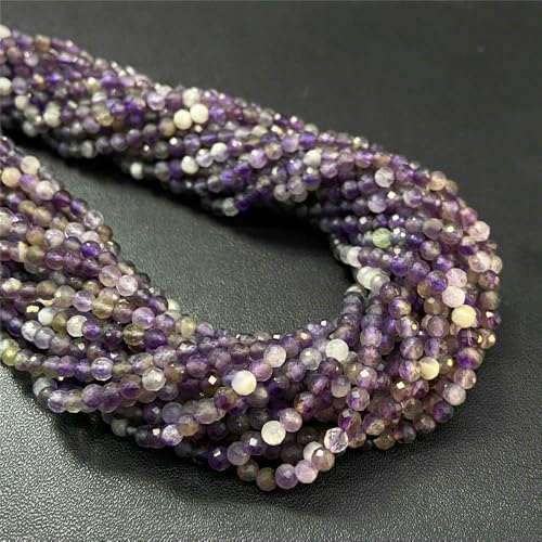 Natural Stone Faceted Crytsal Beads 2 3 4.0mm Round Quartz lapis lazuli Tiger Eye Loose Beads for Jewelry Making DIY Bracelet-Amethyst-2mm about 170pcs Natural Stone Faceted Crytsal Beads 2 3 4.0mm Round Quartz lapis lazuli Tiger Eye Loose Beads for Jewelry Making DIY Bracelet-Amethyst-2mm about 170pcs von VIEPGJ