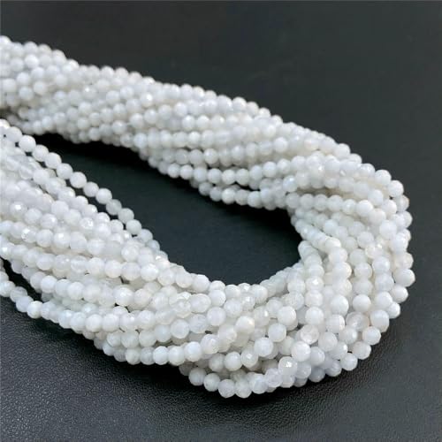 Natural Stone Faceted Crytsal Beads 2 3 4.0mm Round Quartz lapis lazuli Tiger Eye Loose Beads for Jewelry Making DIY Bracelet-Moonstone-2mm about 170pcs von VIEPGJ