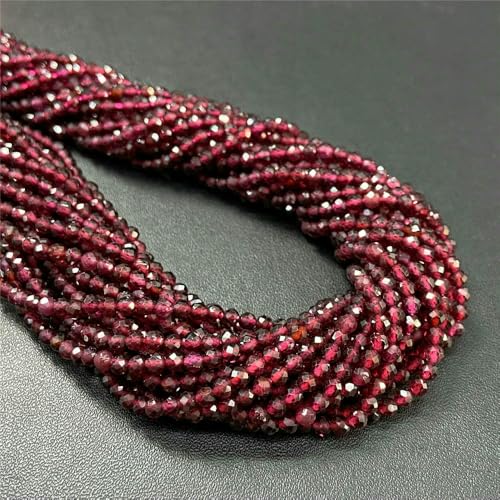 Natural Stone Faceted Crytsal Beads 2 3 4.0mm Round Quartz lapis lazuli Tiger Eye Loose Beads for Jewelry Making DIY Bracelet-Red Garnet-4.0mm about 80pcs Natural Stone Faceted Crytsal Beads 2 3 4.0mm Round Quartz lapis lazuli Tiger Eye Loose Beads for Jewelry Making DIY Bracelet-Red Garnet-4.0mm about 80pcs von VIEPGJ