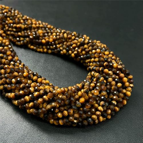 Natural Stone Faceted Crytsal Beads 2 3 4.0mm Round Quartz lapis lazuli Tiger Eye Loose Beads for Jewelry Making DIY Bracelet-Tiger Eye-4.0mm about 80pcs Natural Stone Faceted Crytsal Beads 2 3 4.0mm Round Quartz lapis lazuli Tiger Eye Loose Beads for Jewelry Making DIY Bracelet-Tiger Eye-4.0mm about 80pcs von VIEPGJ