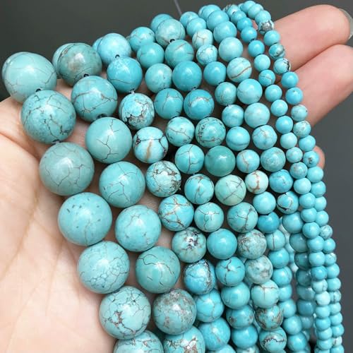 Natural Stone Multicolor Tiger Eye Round Loose Beads For Jewelry Making 4 6 8 10 12 14.0mm DIY Bracelet Accessories 15'' Strands-Blue Turquoise-6mm (approx 61pcs Natural Stone Multicolor Tiger Eye Round Loose Beads For Jewelry Making 4 6 8 10 12 14.0mm DIY Bracelet Accessories 15'' Strands-Blue Turquoise-6mm (approx 61pcs von VIEPGJ