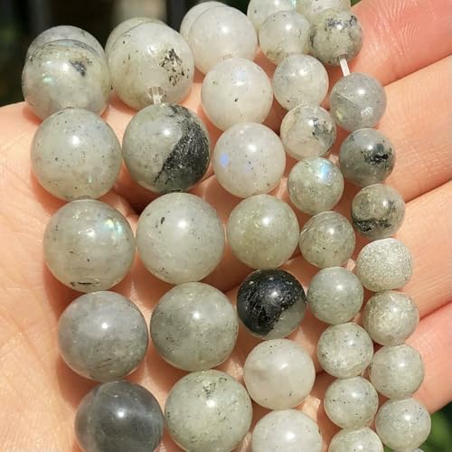 Natural Stone Multicolor Tiger Eye Round Loose Beads For Jewelry Making 4 6 8 10 12 14.0mm DIY Bracelet Accessories 15'' Strands-Grey Labradorite-12mm (approx 28 Natural Stone Multicolor Tiger Eye Round Loose Beads For Jewelry Making 4 6 8 10 12 14.0mm DIY Bracelet Accessories 15'' Strands-Grey Labradorite-12mm (approx 28 von VIEPGJ
