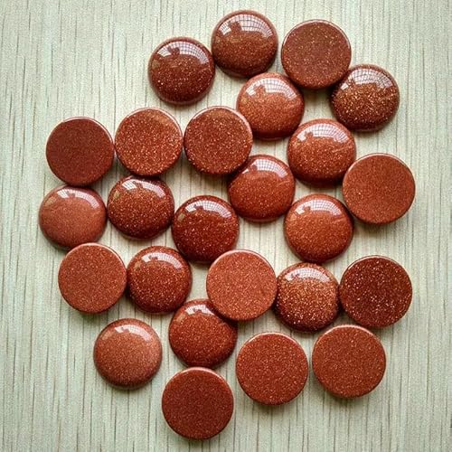 Natural tiger eye Labradorite quartz red stone round cabochon beads for jewelry making 20mm Wholesale 20pcs/lot-gold sand stone Natural tiger eye Labradorite quartz red stone round cabochon beads for jewelry making 20mm Wholesale 20pcs/lot-gold sand stone von VIEPGJ