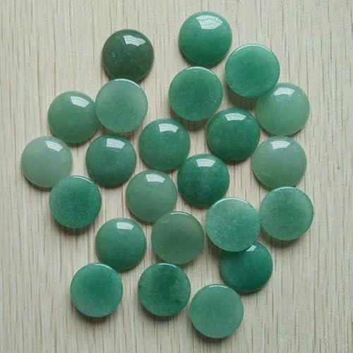 Natural tiger eye Labradorite quartz red stone round cabochon beads for jewelry making 20mm Wholesale 20pcs/lot-green aventurine von VIEPGJ