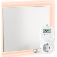 Infrarot Wandheizung mit Thermostat [fernbedienung + wifi steuerung] – Infrarotheizung Wandmontage Heizkörper – Carbon Crystal Infrarot Paneel App von VIESTA