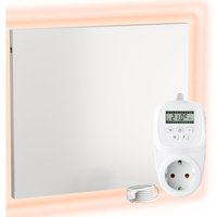 Infrarot Wandheizung mit Thermostat [inkl. TH12 thermostat] – Infrarotheizung Wandmontage Heizkörper – Carbon Crystal Infrarotheizung – Paneel von VIESTA