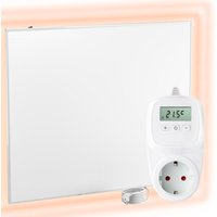 VIESTA® Infrarot Wandheizung mit Thermostat [FERNBEDIENUNG + WIFI STEUERUNG] – Infrarotheizung Wandmontage Heizkörper – Carbon Crystal Infrarot von VIESTA