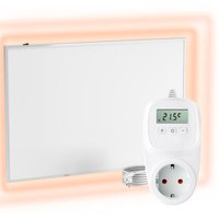 VIESTA® Infrarot Wandheizung mit Thermostat [FERNBEDIENUNG + WIFI STEUERUNG] – Infrarotheizung Wandmontage Heizkörper – Carbon Crystal Infrarot von VIESTA