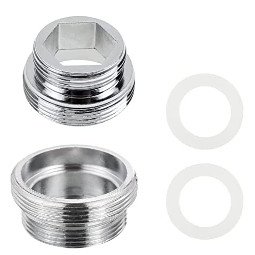 VIEVRE 2 Stück Wasserhahn Adapter M22 auf M18, Außengewinde Wasserfilter Wasserhahn Steckverbinder für Küchenarmaturen, Wassersparzierung, Wasserfilter, Schläuche von VIEVRE
