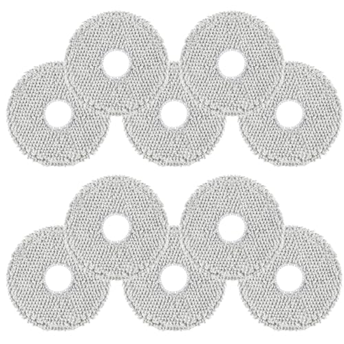 10 Stück Wischmopp für Dreame L10s Pro Ultra Heat/X40 Ultra/X50 Ultra/L40 Ultra/MOVA E30 Ultra/ L20 Ultra Saugroboter,Mikrofaser Weich Waschbar und Wiederverwendbar Ersatz Wischtücher Mop von VIEWALL
