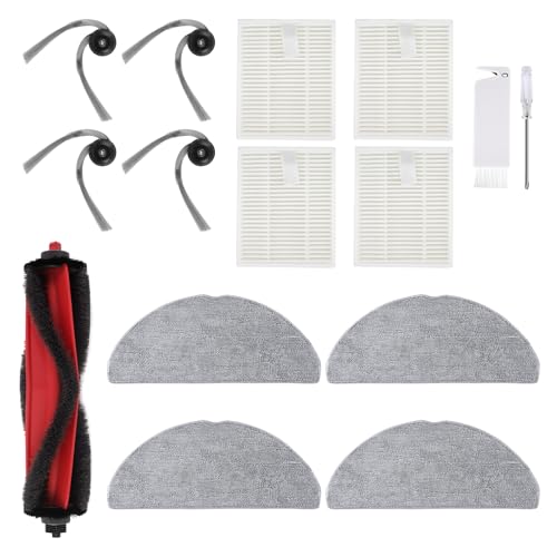 VIEWALL Q7 M5 Ersatz-Zubehör-Set für Roborock Q7 M5 Saugroboter, 1 Hauptbürsten, 4 HEPA-Filter, 4 Seitenbürsten, 4 Wischpads, 1 Reinigungswerkzeug, 1 Schraubendreher VIEWALL Q7 M5 Ersatz-Zubehör-Set für Roborock Q7 M5 Saugroboter, 1 Hauptbürsten, 4 HEPA-Filter, 4 Seitenbürsten, 4 Wischpads, 1 Reinigungswerkzeug, 1 Schraubendreher von VIEWALL