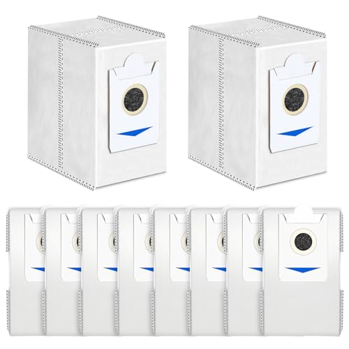 VIEWALL Staubbeutel für Ecovacs T30S / T30S PRO / X5 Omni/Deebot X2 Omni /X2 Pro Saugroboter,Aktivkohle Staubbeutel Zubehör,10 Stück 3L Kapazität Staubsaugerbeutel Ersatzteile(Nicht für T30S COMBO) von VIEWALL