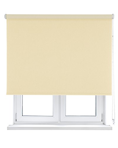 Viewtex Verdunkelungs- und Thermorollo Easy Fix Beige 45 X 190 cm - 5 Jahre Garantie von VIEWTEX