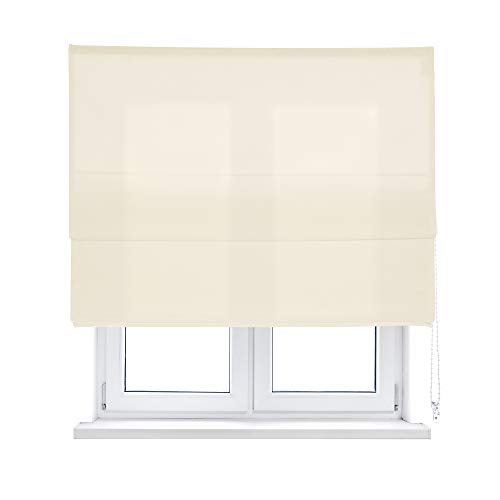 Viewtex Faltrollo lichtdurchlässig Beige 120 X 250 cm - 5 Jahre Garantie von VIEWTEX