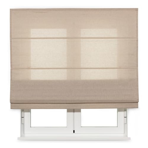 VIEWTEX Faltrollo lichtdurchlässig Sack grau 90 X 210cm 5 Jahre Garantie von VIEWTEX