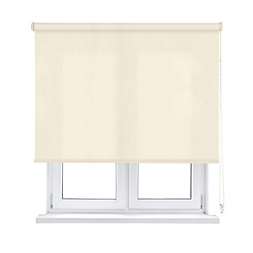 Viewtex Seitenzugrollo Lichtdurchlässig L2000 Beige 150 X 250 cm - 5 Jahre Garantie von VIEWTEX