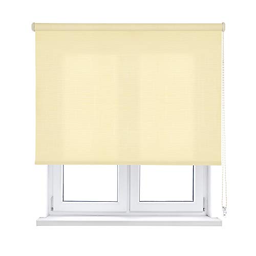 VIEWTEX Seitenzugrollo Lichtdurchlässig Shape Beige 220 X 250 cm 5 Jahre Garantie von VIEWTEX