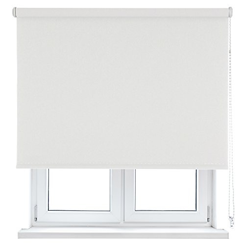 VIEWTEX Thermo-Verdunkelungsrollo, weiß, 75 x 190 cm, blockiert das Licht, 5 Jahre Garantie von VIEWTEX