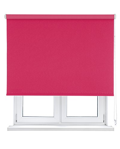 VIEWTEX Thermo-Verdunkelungsrollo, Fuchsia, 105 x 250 cm, blockiert das Licht, 5 Jahre Garantie von VIEWTEX