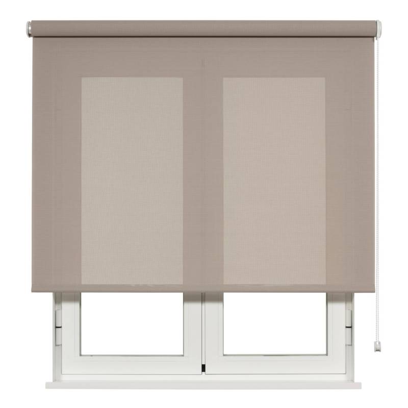 Viewtex Seitenzugrollo Screen 10% Öffnungsgrad Pebble 165 x 250 cm von VIEWTEX
