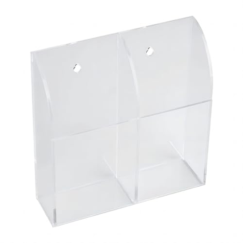 VIFER Fernbedienung Halter Organizer, Acryl Fernbedienungshalter Wandhalterung Aufbewahrungsbox Ständer für Klimaanlage Heizung TV-Box (2 Gitter) von VIFER