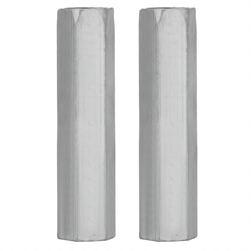 2 Stück M10 x 60 Langmuttern Langschaft Mutter Sechskant-Kupplungsmutter Sechskantmutter Gewindemutter aus verzinktem Stahl von VIFER