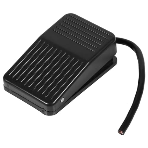 VIFERR Foot Pedal Switch, 220V/380V 10A Fußschalter Kunststoff Fuß Pedal Controller On/Off Fußpedal Schalter mit 10 cm Kabel von VIFERR