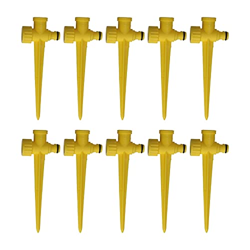 Lawn Sprinkler Spike 10pcs Langlebiger Plastikgartenbewässerungssystemanschluss für effiziente Bewässerungsbalkone und Innenhöfe von VIFERR