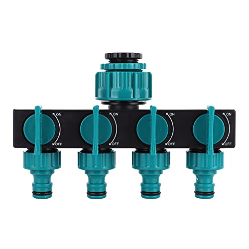 VIFERR 4 -Wege -Schlauch -Splitter -Wasserhahnanschlüsse Garten Agrarbewässerungsinstrument für Verschiedene Wasserhähne von VIFERR