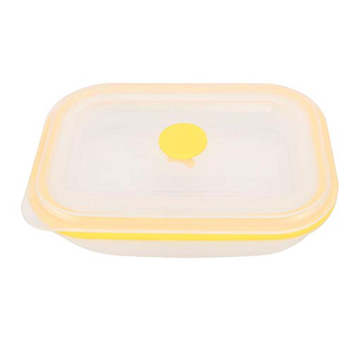 VIFERR Brotdose 600ml Rechteckige tragbare tragbare Silikon-Lebensmittelbox mit Lebensmittelqualität(lila) von VIFERR
