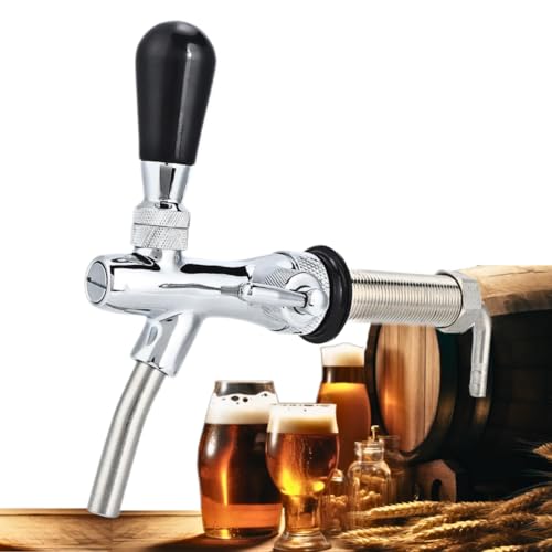 VIFERR Einstellbarer Bierhahn - G5/8 Verstellbarer Bierzapfhahn Chrome Fassbierhahn Einstellbarer Bier Zapfhahn Weinwerkzeuge für Hause Bar Restaurants von VIFERR