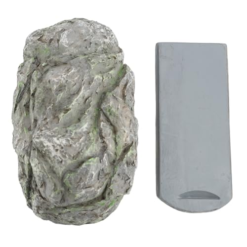 VIFERR Gefälschter Felsschlüssel Hider Weather Resistant Safe Storage Dekoratives Harz verstecken einen Schlüsselhalter im Freien im Freien hellgrauer Stein von VIFERR