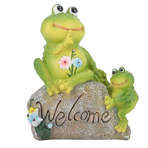 VIFERR Harztier Sittsteindekor süße Froschgarten Rasen Ornamente Home [Innen im Freien] von VIFERR