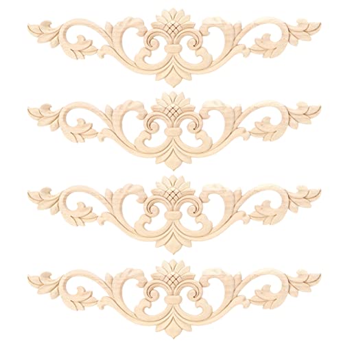 VIFERR Holz Geschnitzte Applikation schöne Möbeldekor Garten 4pcs VIFERR Holz Geschnitzte Applikation schöne Möbeldekor Garten 4pcs von VIFERR
