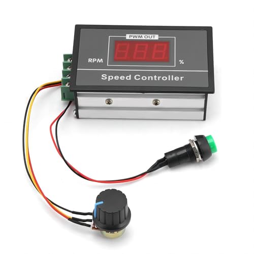 PWM DC Motor Speed Controller DC 6-60V 12V 24V 36V 48V 30A Motordrehzahlregler PWM Geschwindigkeitsregler Mit Start Stop Schalter von VIFERR