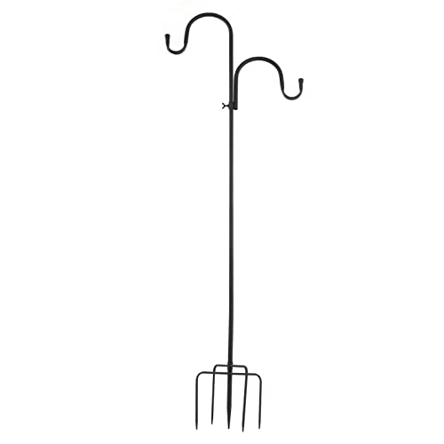 VIFERR Shepherds Haken Abnehmbarer Eisen Vogelfutterbügel 2 Haken 5 Stecker Basen Courtyard Accessoires von VIFERR