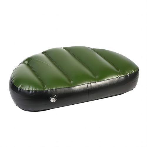 VIFERR Sitzkissen Schlauchboot Sitz Aufblasbar Sitzkissen Kajak Boot Kissen, Angeln Sitzpolster PVC Fischerboot Sitzkissen Pad für Outdoor Camping Wassersport Angeln (Grün) von VIFERR