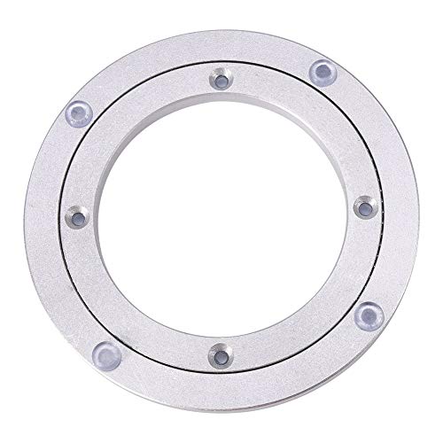 VIFERR Tischlager Drehlager-Drehteller Aluminium Legierung Rotierende Lager Drehscheibe Glatte Swivel Plate für Restaurant Esstisch TV Monitor Ständer (8 Zoll) von VIFERR