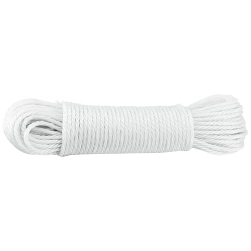 VIFERR Wäscheleine, 20m Reißfeste Wäscheleine Nylon Wäscheseil Stark Tragbare Wäscheleinen für Haushalt, Garten, Reisen, Camping von VIFERR