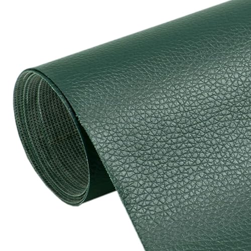 1 Stück 50 x 137 cm DIY PU Leder Selbstklebend Fix Patch Sofa Reparatur Subsidies PU Stoff Aufkleber PU Leder (Dunkelgrün) von VIGAN