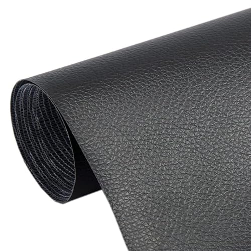 1 Stück 50 x 137 cm DIY PU Leder Selbstklebend Fix Patch Sofa Reparatur Subsidies PU Stoff Aufkleber PU Leder (schwarz) von VIGAN