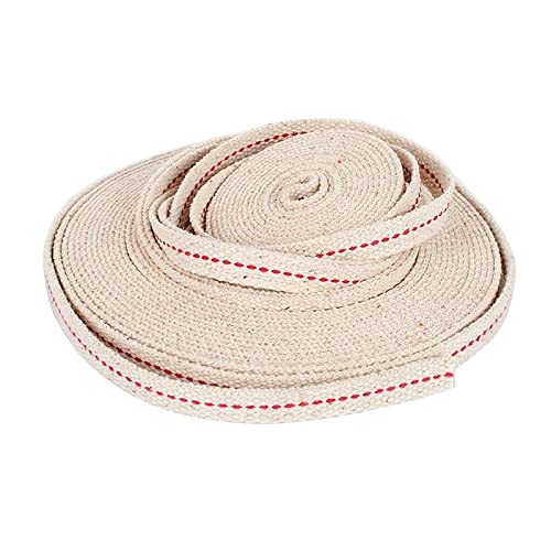 10 Meter flacher Baumwolldochtkern für Kerosinbrenner, Herd, Beleuchtung, Laterne, Öllampe, Docht, DIY-Zubehörmaterial (Breite: 1 cm) 10 Meter flacher Baumwolldochtkern für Kerosinbrenner, Herd, Beleuchtung, Laterne, Öllampe, Docht, DIY-Zubehörmaterial (Breite: 1 cm) von VIGAN