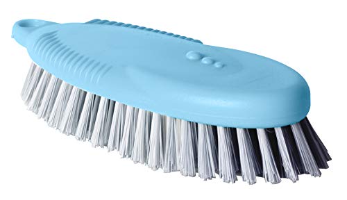 VIGAR - Multifunktionale Bürste - mit harten Borsten - 17,5 x 6,6 x 3,7 cm - Ideal für Teppiche oder strapazierfähige Kleidung - mit Aufhängeöse - Blau von VIGAR