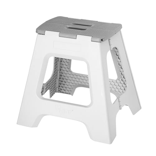Vigar Compact Tritthocker klappbar 40 cm mit Griffen, Grau, 43x37x40 Vigar Compact Tritthocker klappbar 40 cm mit Griffen, Grau, 43x37x40 von VIGAR
