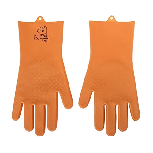 Vigar - Handschuhe für Haustiere - Kollektion Pets Club - 16 x 1,5 x 31,5 cm - ideal für Hunde, Katzen und Kaninchen mit langem oder kurzem Haar - Orange von VIGAR
