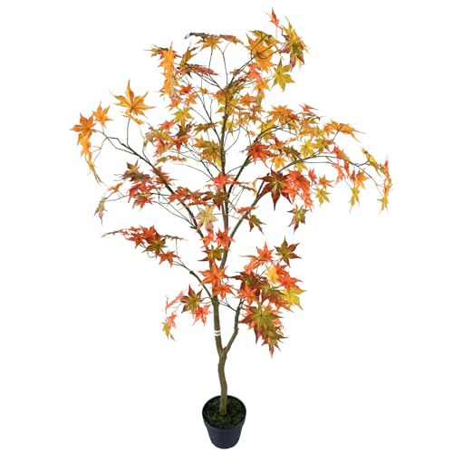 Künstlicher roter Ahornbaum, 1,5 m, künstliche Pflanzen, realistischer roter Ahorn, künstlicher Baum, moderne Heimdekoration, künstliche Bäume, für Innen- und Außendekoration Künstlicher roter Ahornbaum, 1,5 m, künstliche Pflanzen, realistischer roter Ahorn, künstlicher Baum, moderne Heimdekoration, künstliche Bäume, für Innen- und Außendekoration von VIGGDA