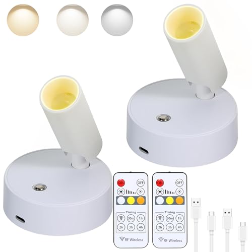 Drahtlose LED-Scheinwerfer Innen mit Fernbedienung,Uplights Innen Dimmbare Bild Licht Batterie Betrieben mit Timer,Wiederaufladbare Spotlichter Innen Akzent Uplighting für Pflanzen Wand Kunst,2 Stück Drahtlose LED-Scheinwerfer Innen mit Fernbedienung,Uplights Innen Dimmbare Bild Licht Batterie Betrieben mit Timer,Wiederaufladbare Spotlichter Innen Akzent Uplighting für Pflanzen Wand Kunst,2 Stück von VIGMOJ