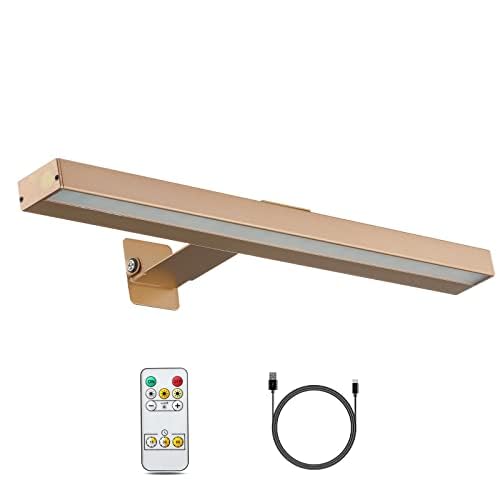 VIGMOJ Bilderleuchte LED Batteriebetriebene LED Wandleuchte mit Fernbedienung,16 Zoll Akku Wandleuchte Innen,Wiederaufladbare Bilderlampe mit 3 Beleuchtungsmodi für Kunst Arbeit von VIGMOJ